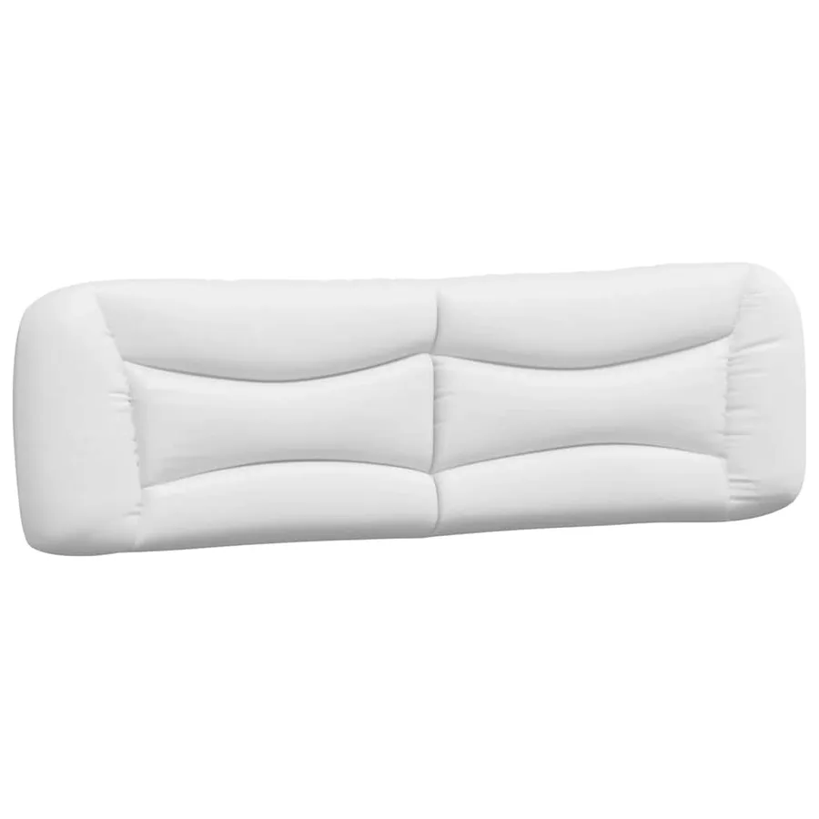Cadre de lit sans matelas Hvar blanc 180x200 cm similicuir - 8