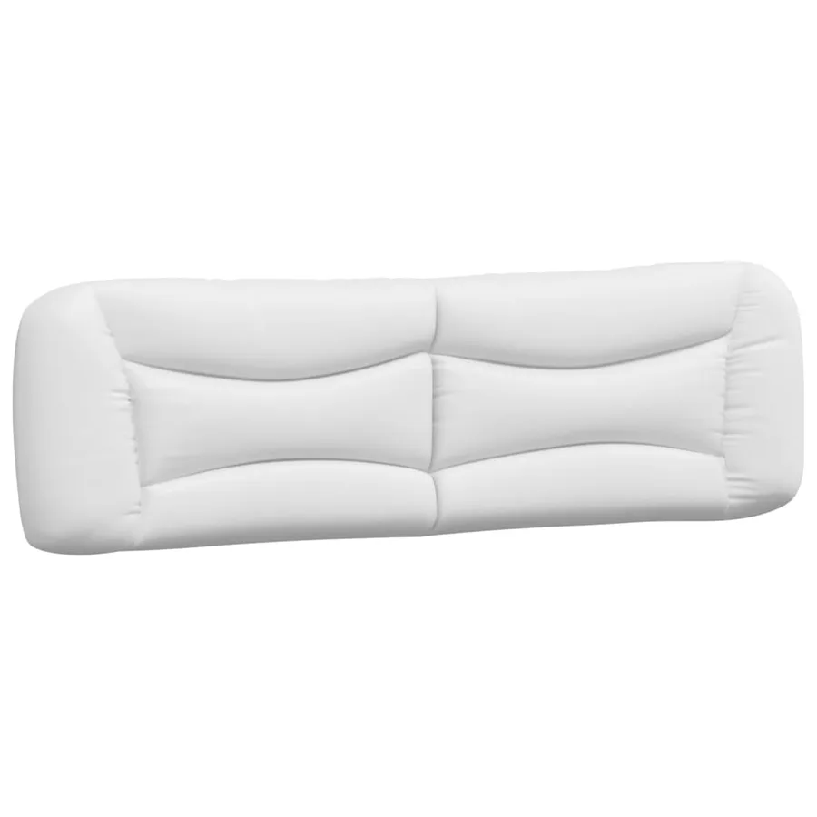 Lit avec matelas Hvar blanc 180x200 cm similicuir - 5