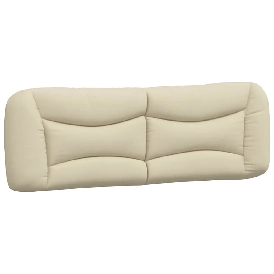 Cadre de lit sans matelas Hvar crème 160x200 cm tissu - 8