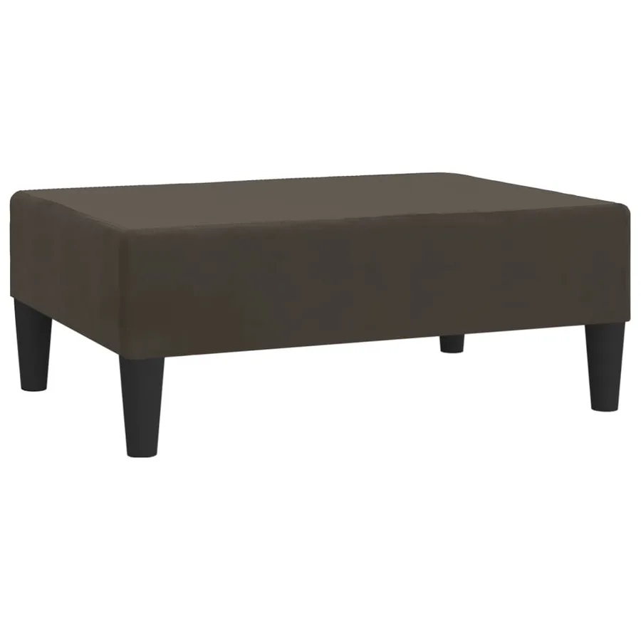Repose-pied Gris foncé 78x56x32 cm Velours - 2