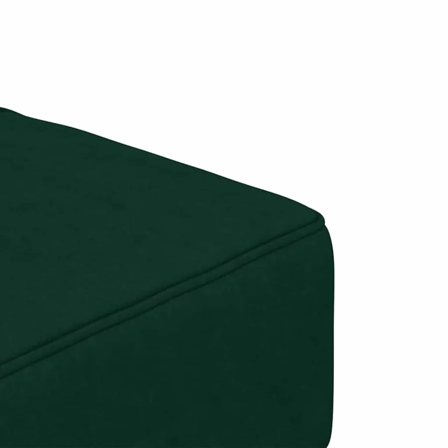Canapé-lit à 2 places avec deux oreillers Vert foncé Velours - 9