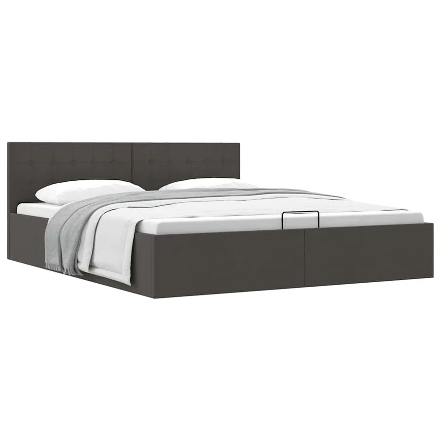 Cadre de lit à rangement hydraulique sans matelas 180x200 cm - 2