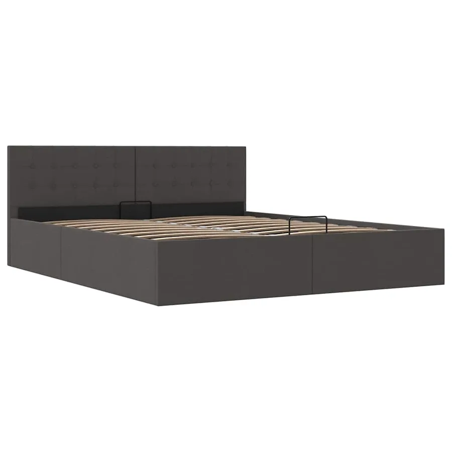 Cadre de lit à rangement hydraulique sans matelas 180x200 cm - 3