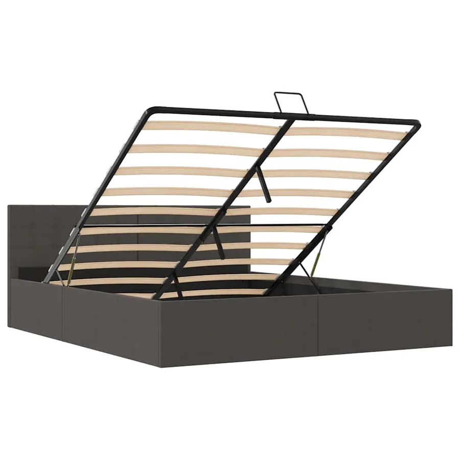 Cadre de lit à rangement hydraulique sans matelas 180x200 cm - 8