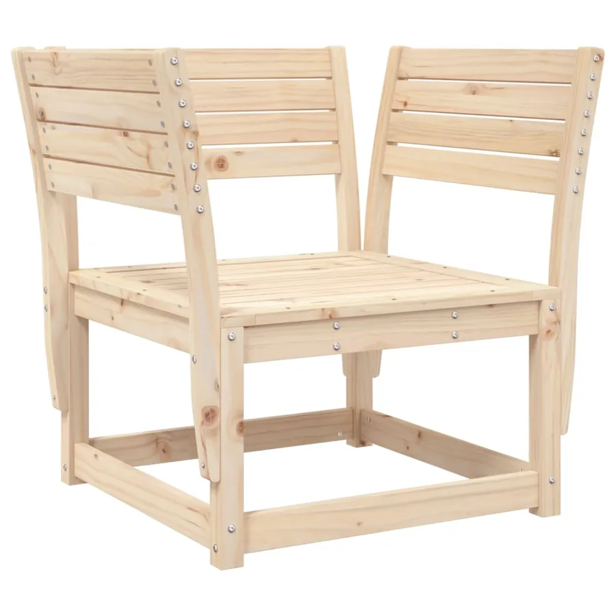 Salon de jardin 5 pcs bois massif de pin - 3