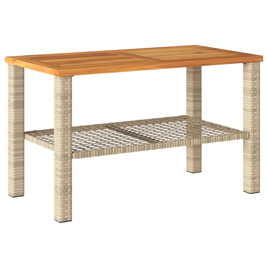 Salon de jardin avec coussins 4 pcs beige résine tressée - 8