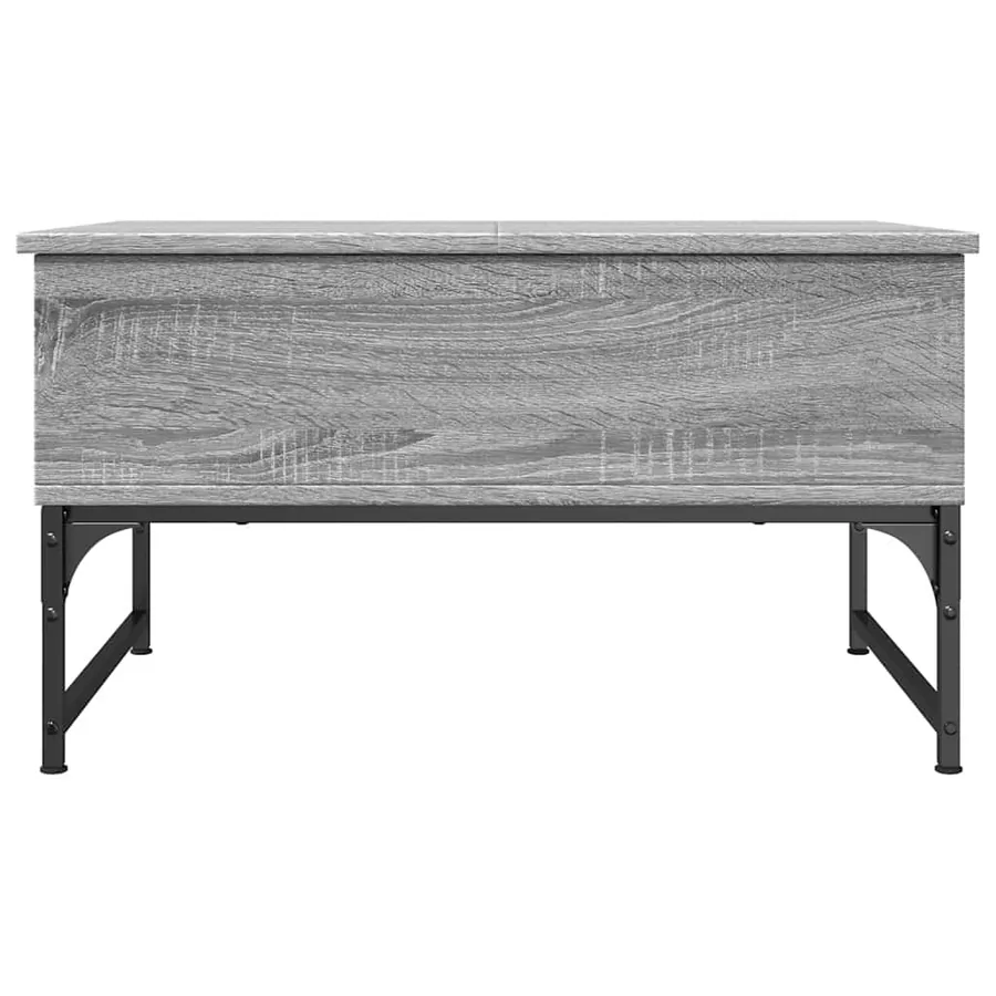 Table basse sonoma gris 70x50x40 cm bois d'ingénierie et métal - 5
