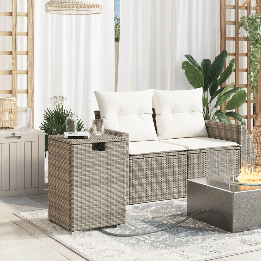Table de couverture de bouteille de propane gris 40x40x60 cm - 3