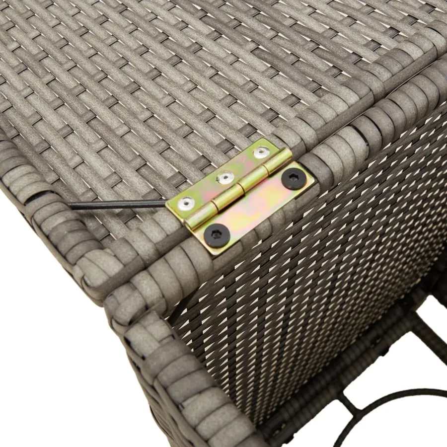 Table de couverture de bouteille de propane gris 40x40x60 cm - 9