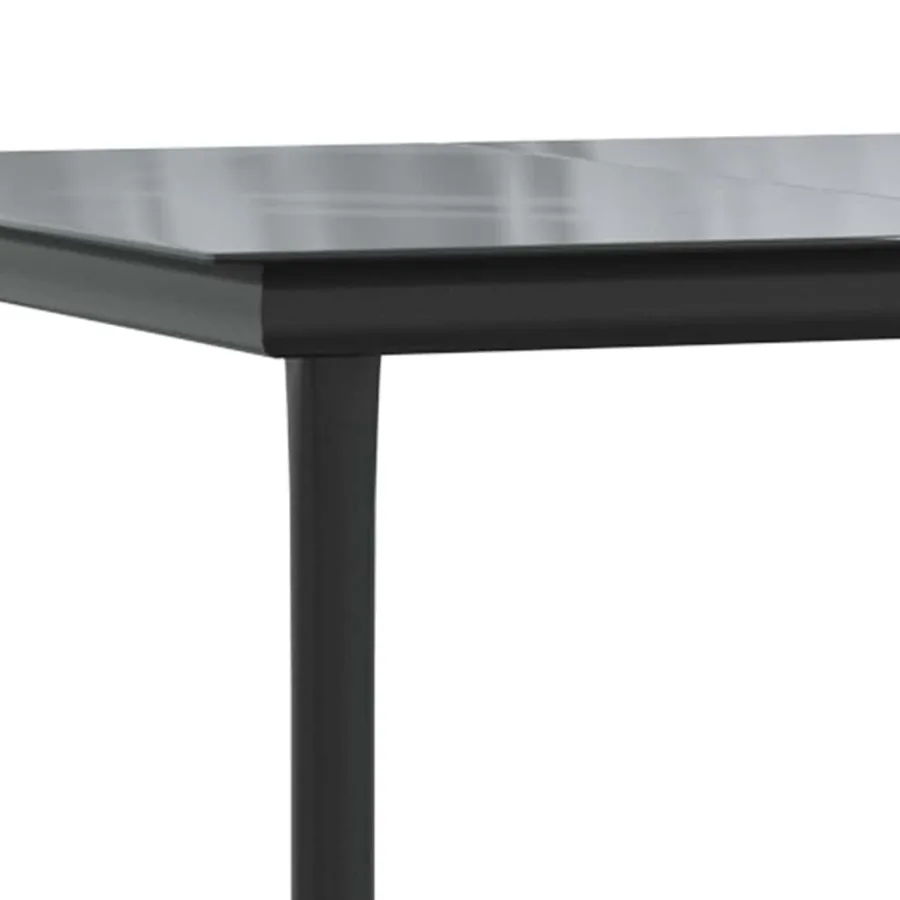 Ensemble à manger de jardin avec coussins 3 pcs Noir - 6