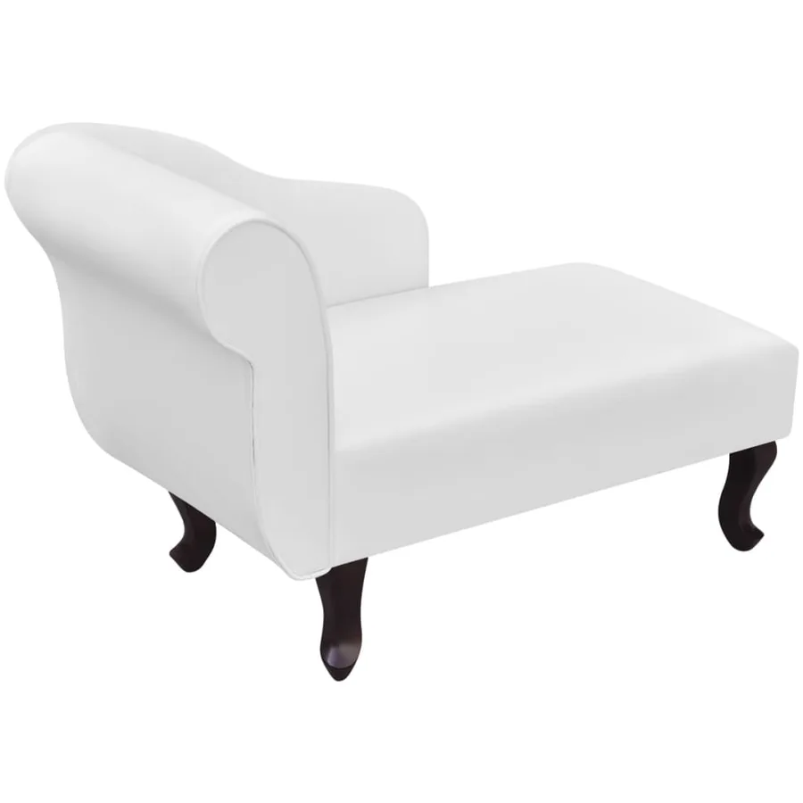 Chaise longue Blanc Similicuir - 3