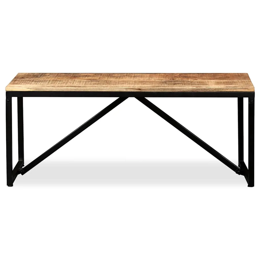 Banc 110 x 35 x 45 cm Bois de manguier massif - 2