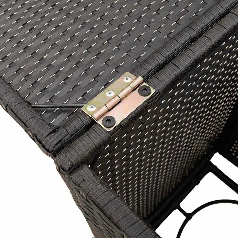 Table de couverture de bouteille de propane noir 40x40x60 cm - 9