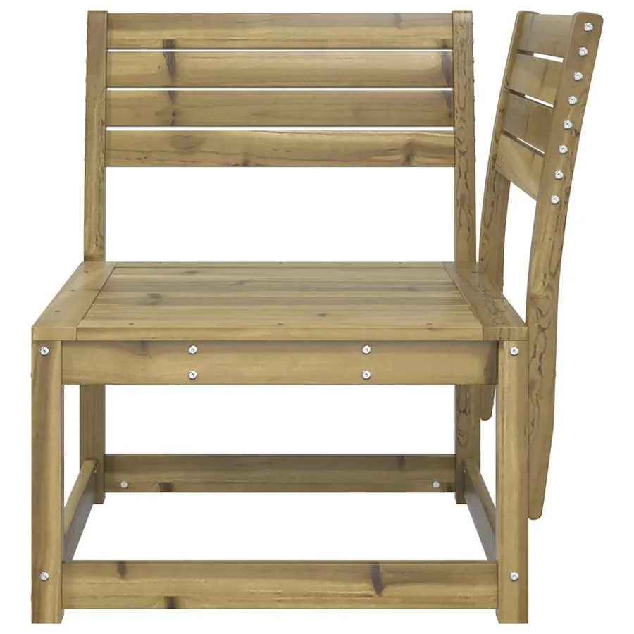 Canapé d'angle de jardin a73x73x78 cm bois de pin imprégné - 4