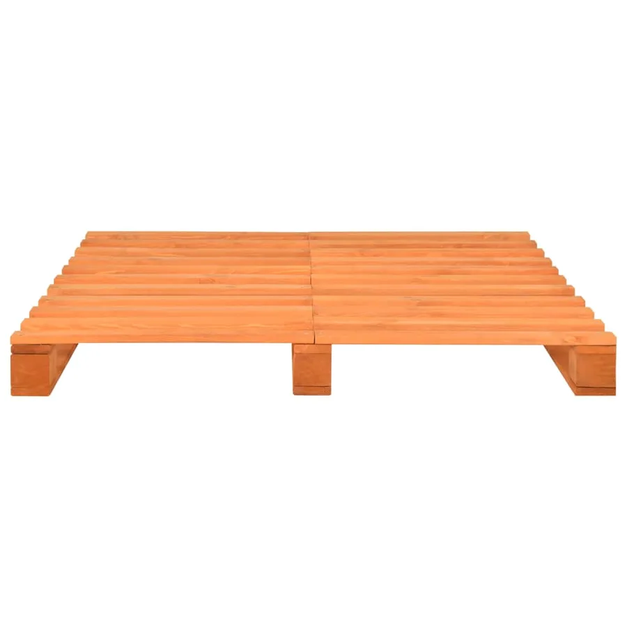Cadre de lit de palette sans matelas 140x200 cm bois massif - 3