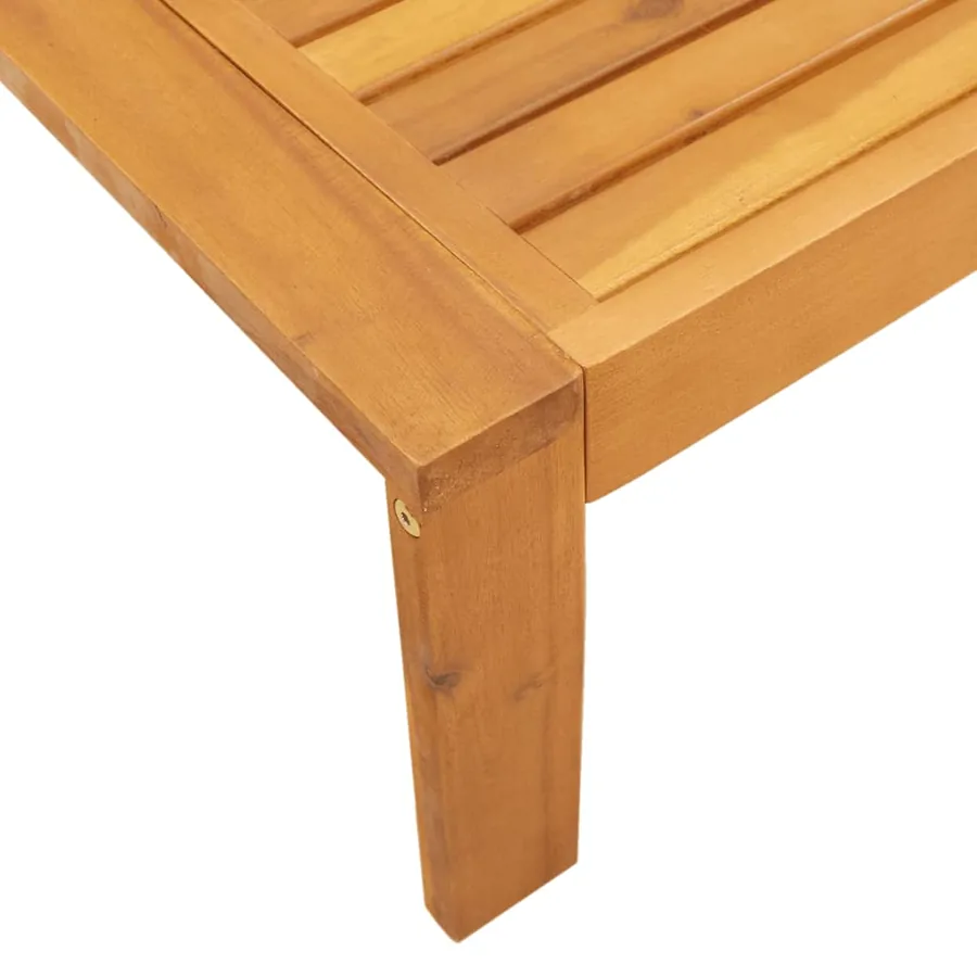 Salon de jardin avec coussins 5 pcs Bois d'acacia solide - 6