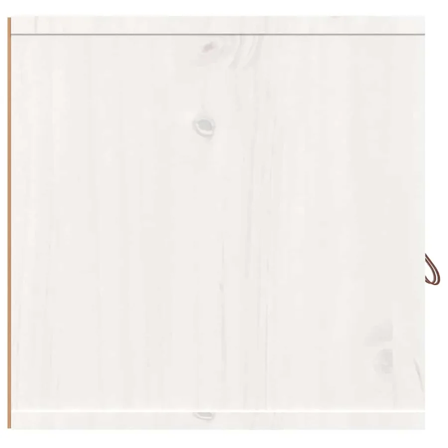 Armoire murale Blanc 80x30x30 cm Bois de pin massif - 6