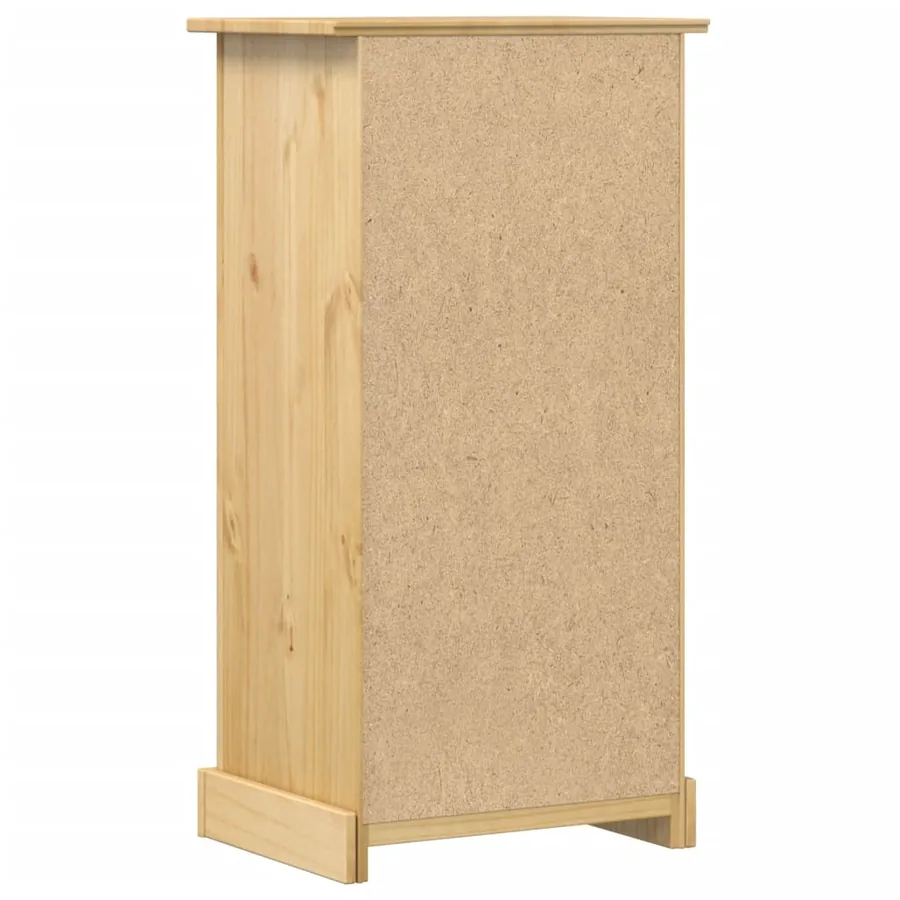 Table de chevet Corona 53x39x103 cm bois de pin massif - 5