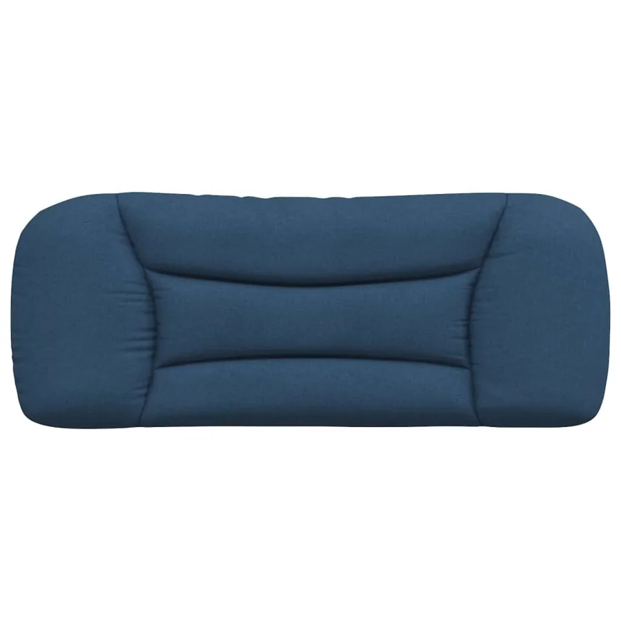 Coussin de tête de lit Hvar bleu 100 cm tissu - 5