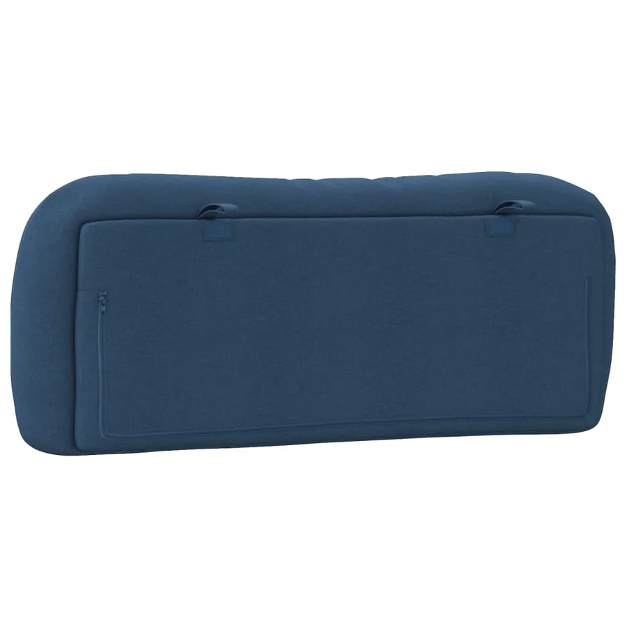 Coussin de tête de lit Hvar bleu 100 cm tissu - 7
