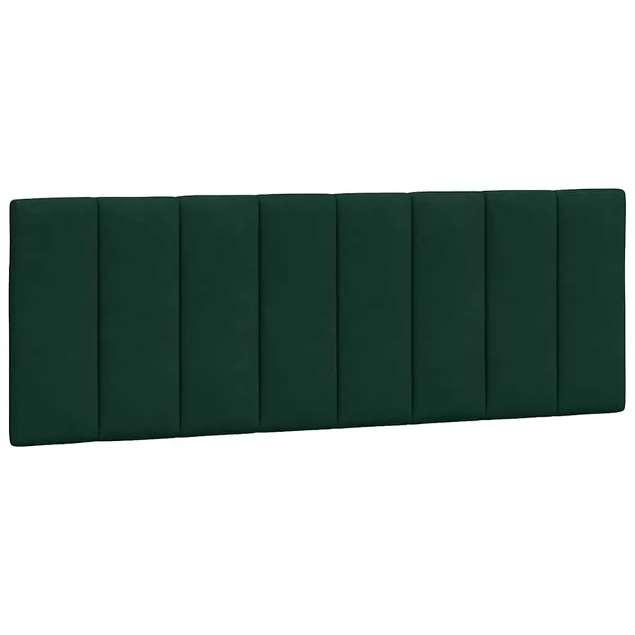 Coussin de tête de lit Hanko vert foncé 140 cm velours - 2