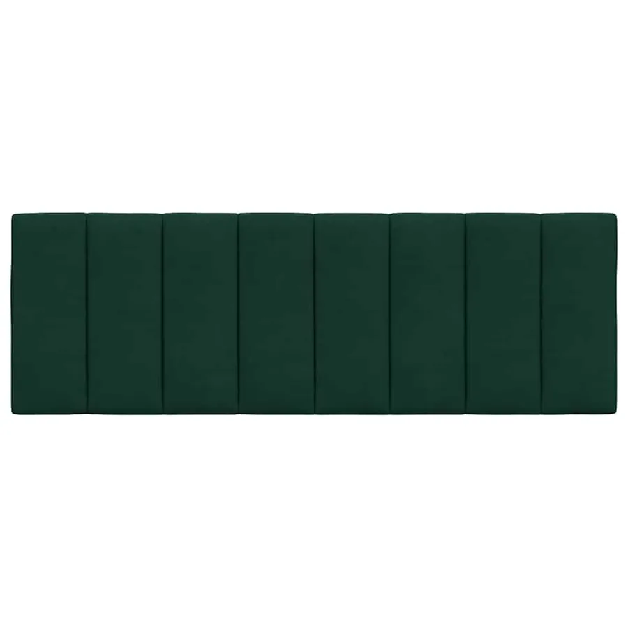 Coussin de tête de lit Hanko vert foncé 140 cm velours - 5