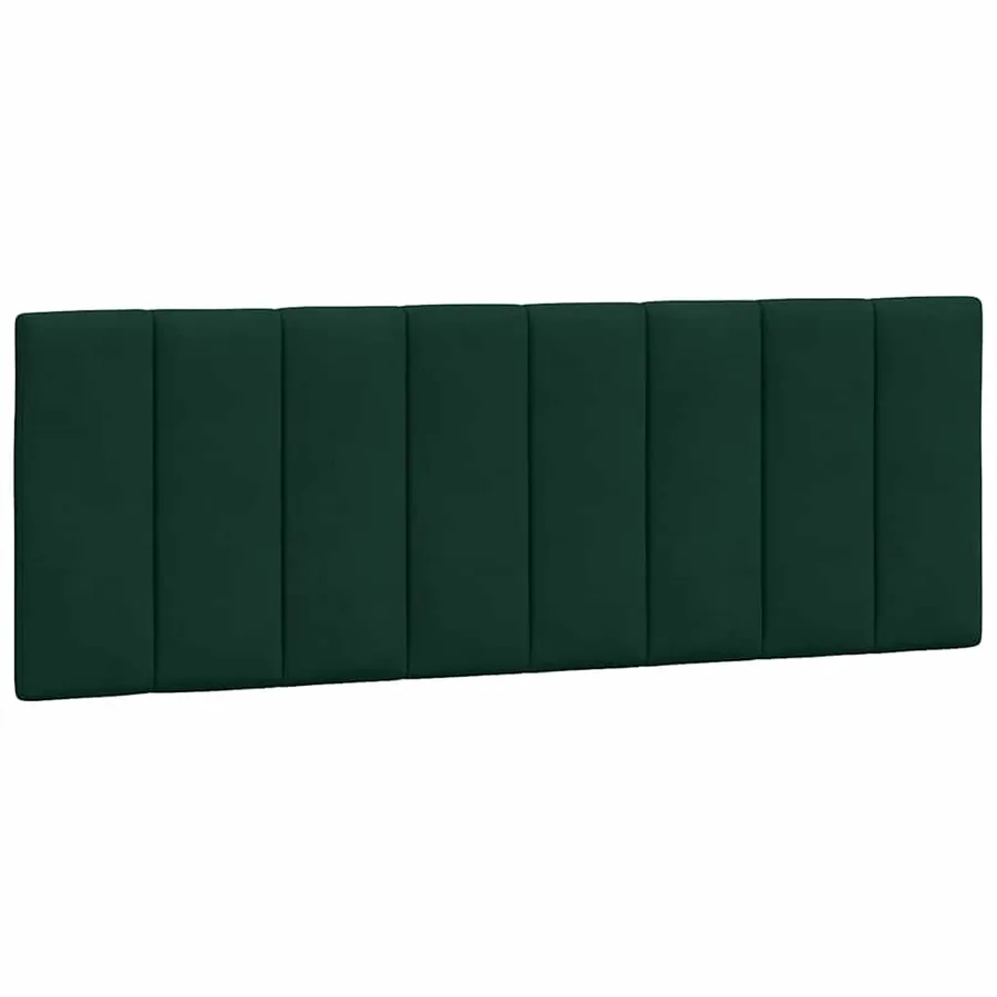 Coussin de tête de lit Hanko vert foncé 120 cm velours - 2
