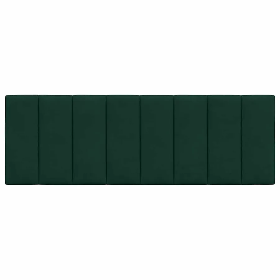 Coussin de tête de lit Hanko vert foncé 120 cm velours - 5