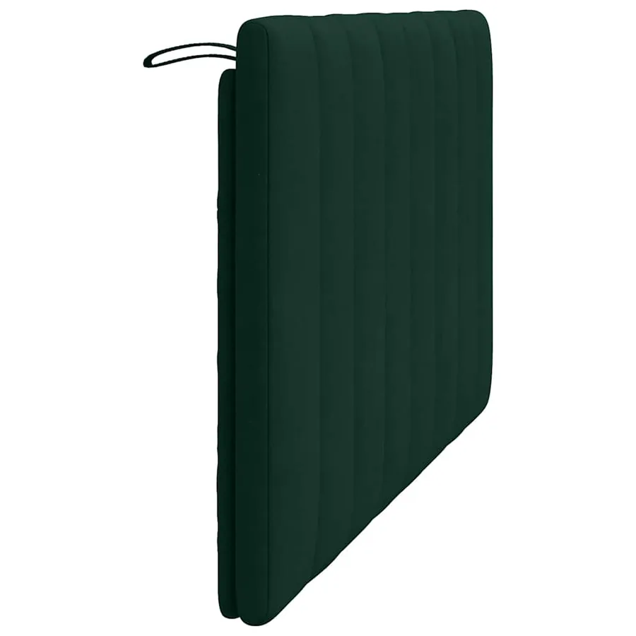 Coussin de tête de lit Hanko vert foncé 120 cm velours - 6