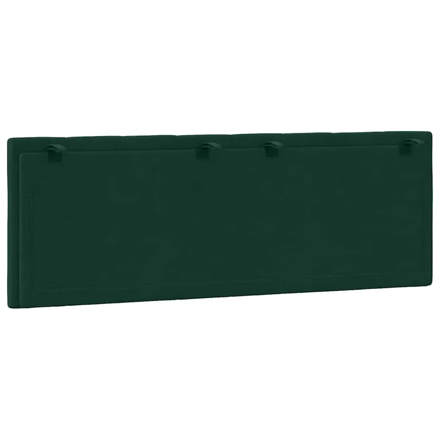 Coussin de tête de lit Hanko vert foncé 120 cm velours - 7