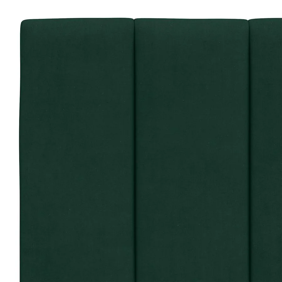 Coussin de tête de lit Hanko vert foncé 120 cm velours - 8