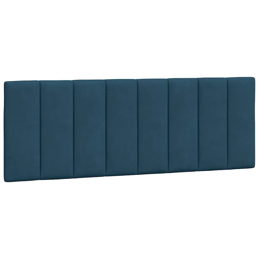 Lit avec matelas Hanko bleu 120x200 cm velours - 5