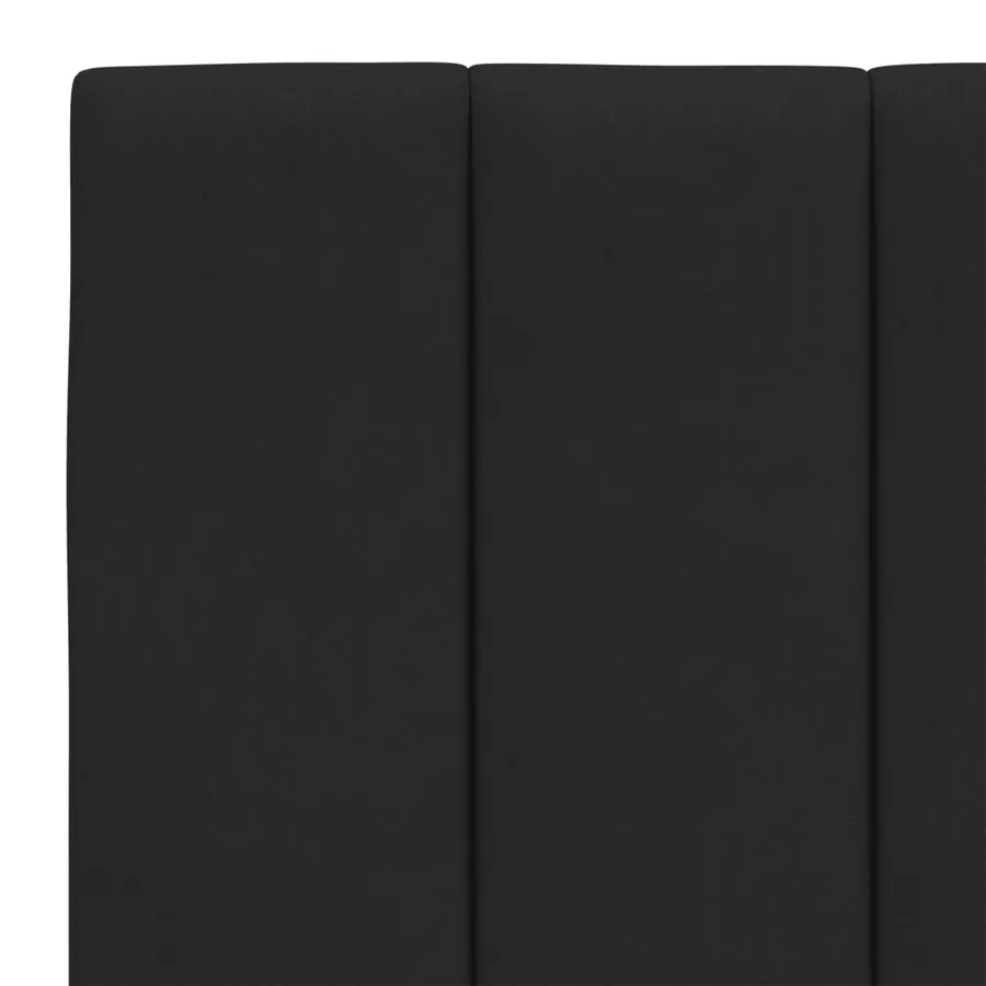 Cadre de lit avec LED sans matelas Hanko noir 140x200 cm velours - 11
