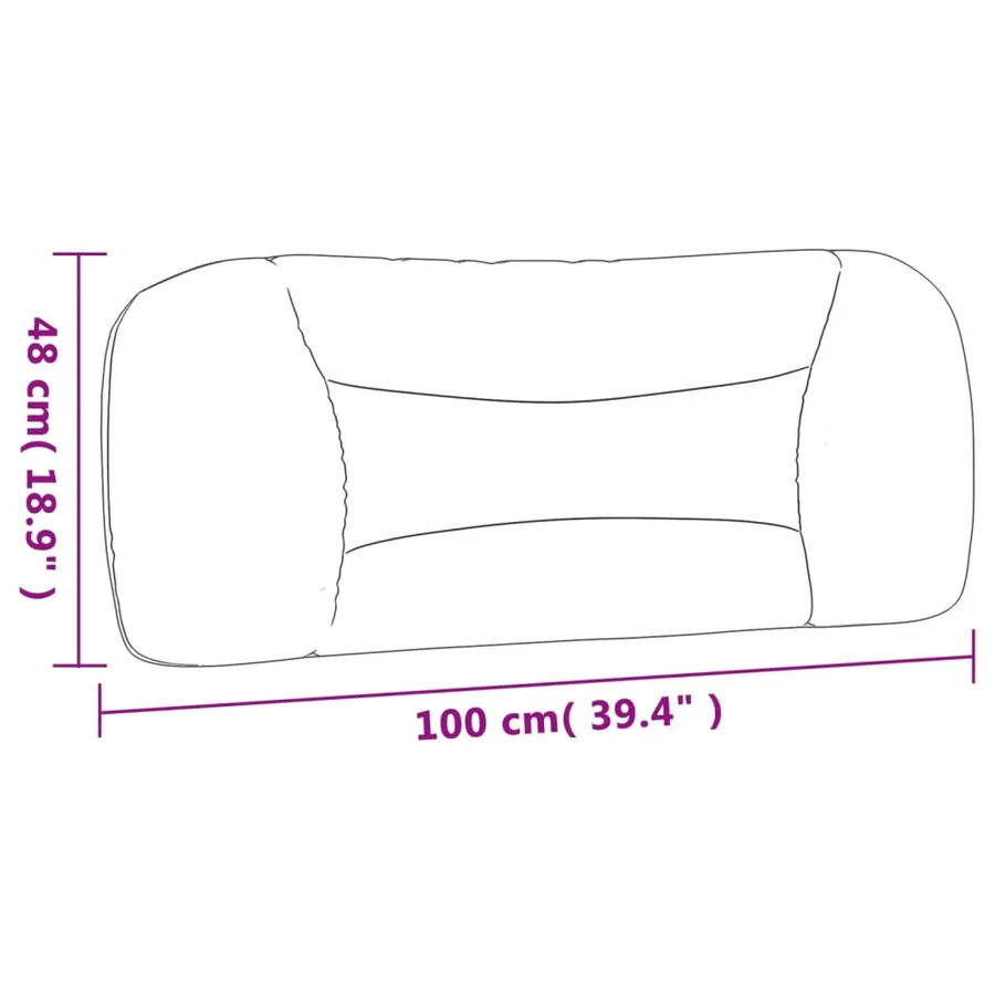 Coussin de tête de lit Hvar blanc 100 cm similicuir - 10