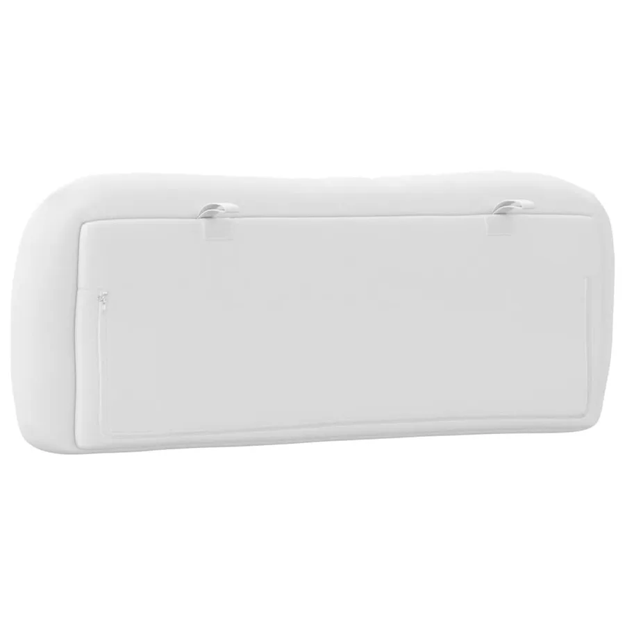 Coussin de tête de lit Hvar blanc 100 cm similicuir - 7