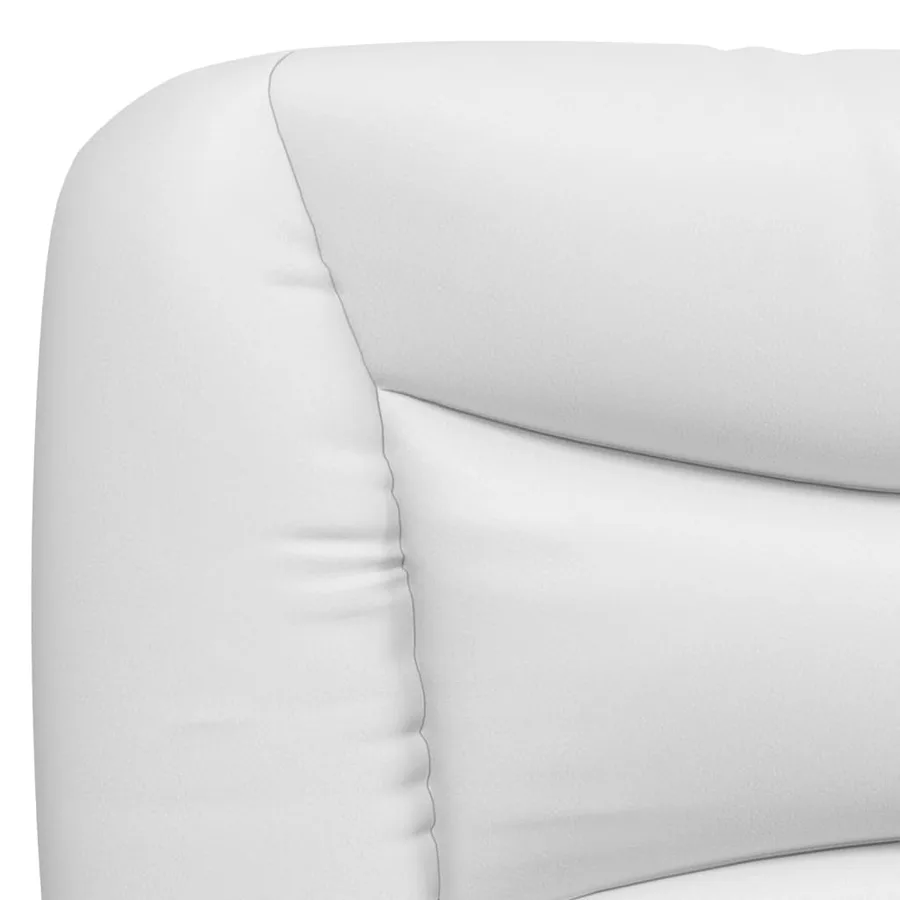 Cadre de lit avec LED sans matelas Hvar blanc 100x200 cm - 11