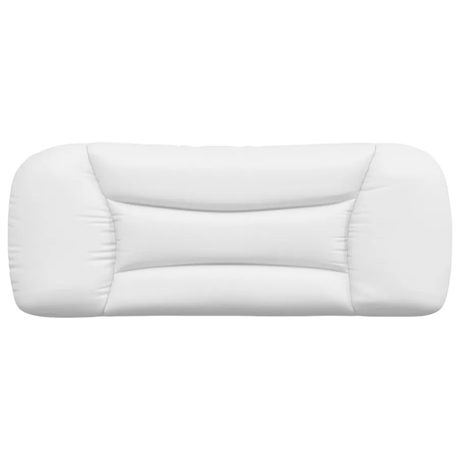 Coussin de tête de lit Hvar blanc 100 cm similicuir - 5