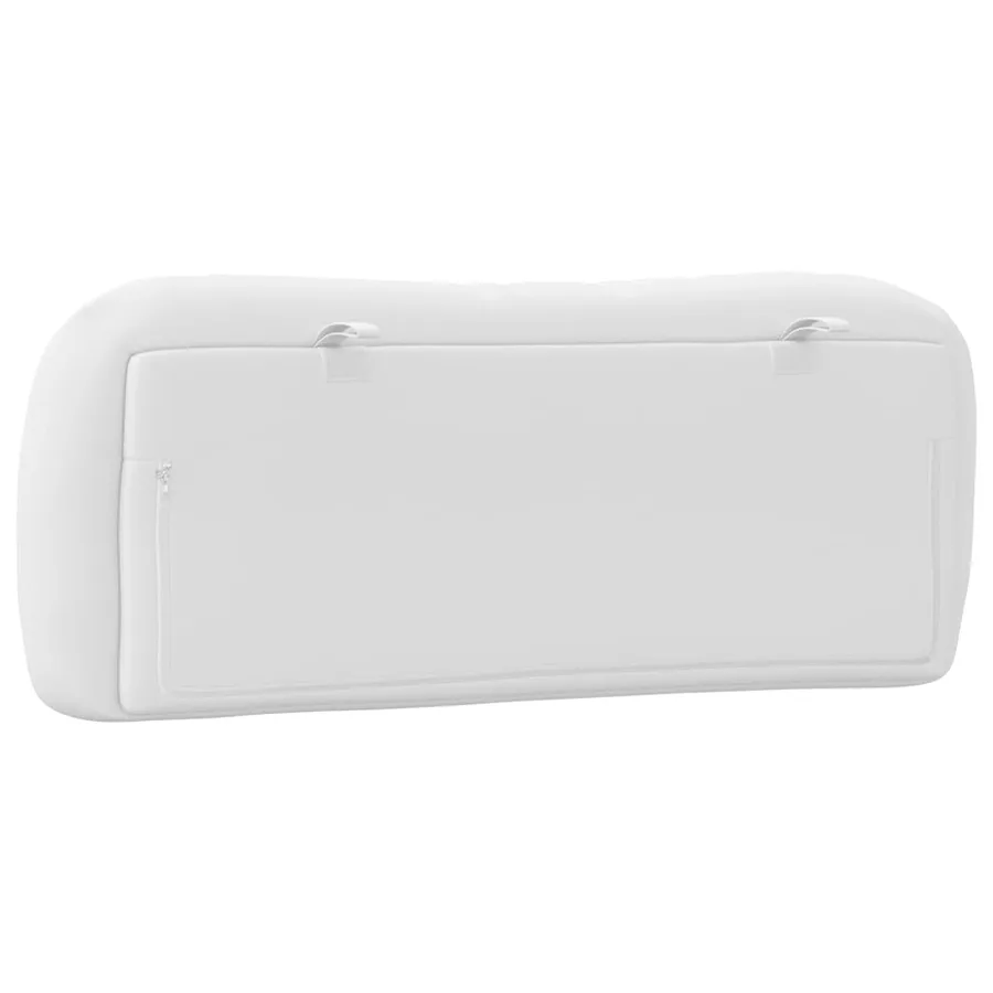 Coussin de tête de lit Hvar blanc 100 cm similicuir - 7