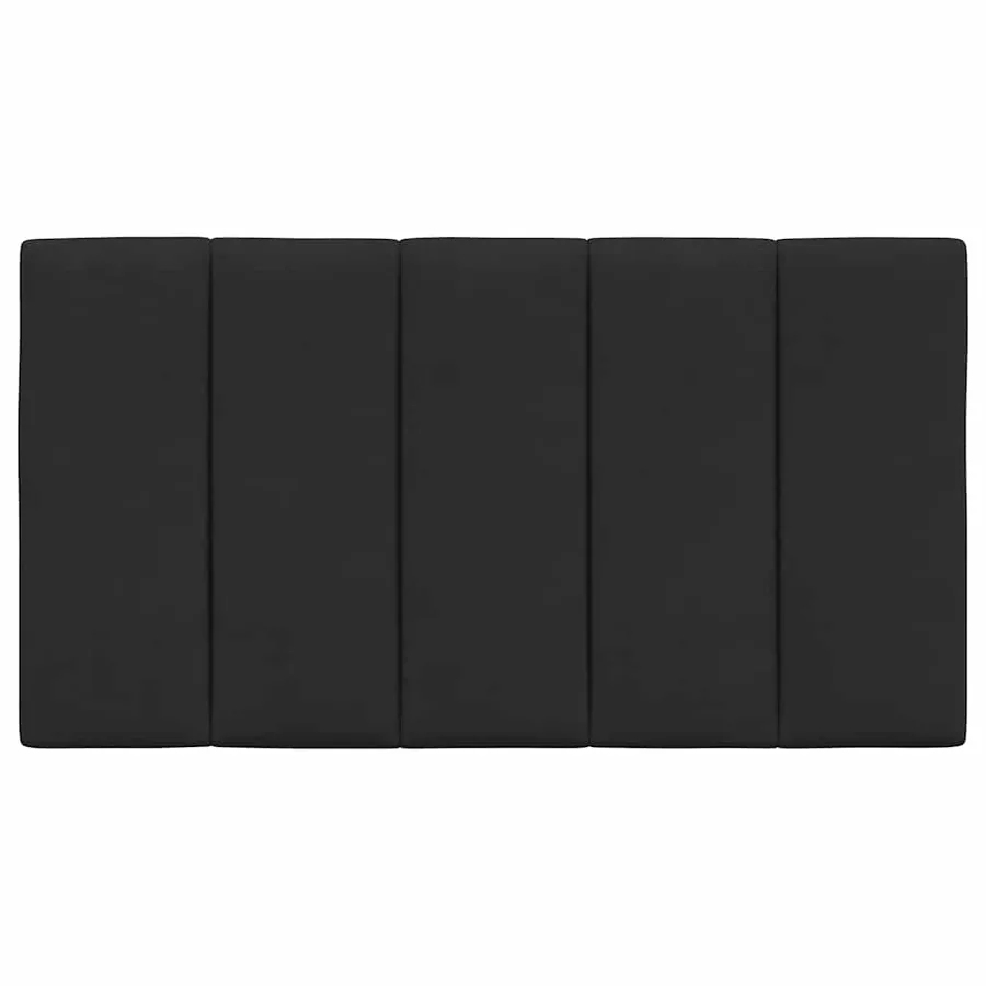 Coussin de tête de lit Hanko noir 80 cm velours - 5
