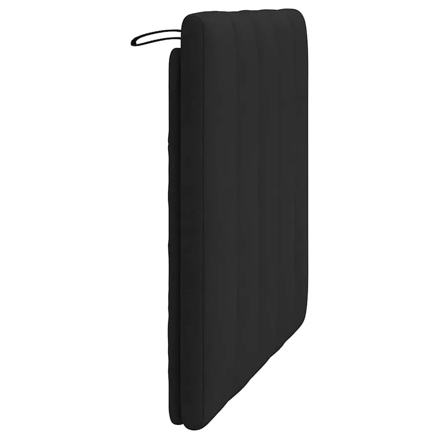 Coussin de tête de lit Hanko noir 80 cm velours - 6