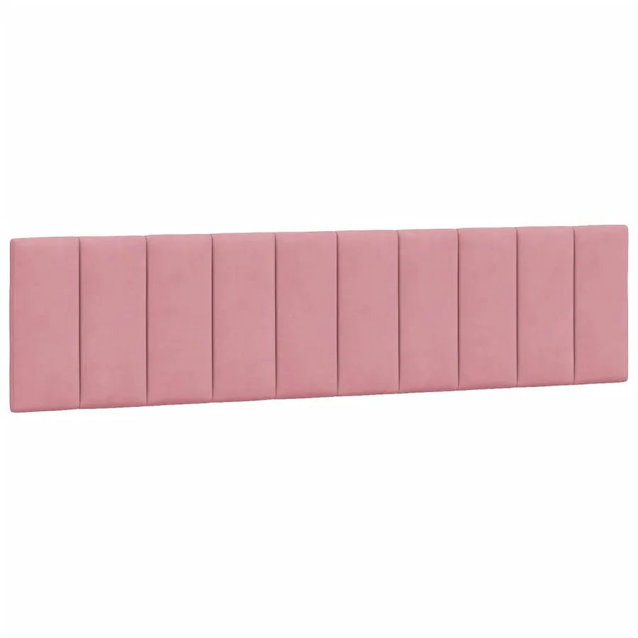 Lit avec matelas Hanko rose 200x200 cm velours - 5