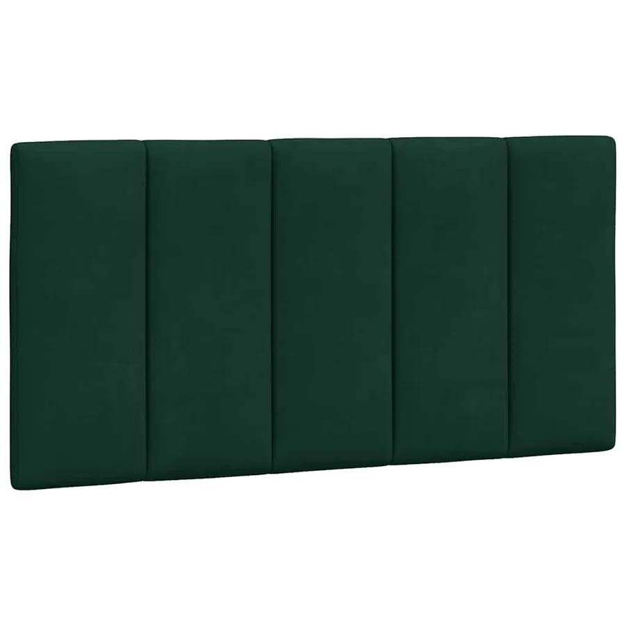 Coussin de tête de lit Hanko vert foncé 100 cm velours - 2