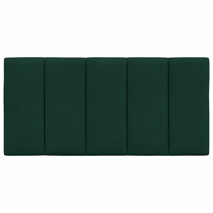 Coussin de tête de lit Hanko vert foncé 100 cm velours - 5
