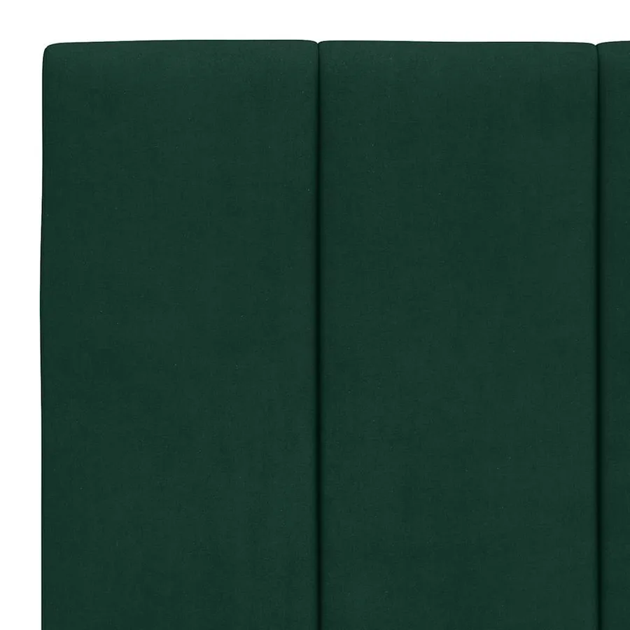 Coussin de tête de lit Hanko vert foncé 100 cm velours - 8