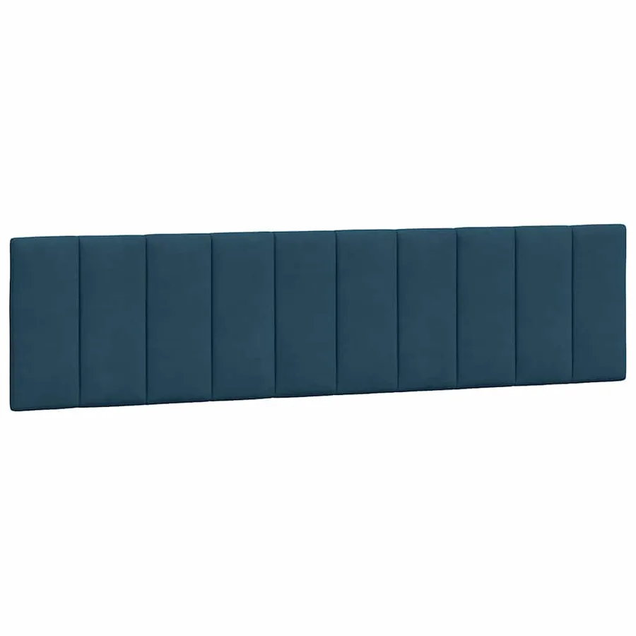 Coussin de tête de lit Hanko bleu 200 cm velours - 2