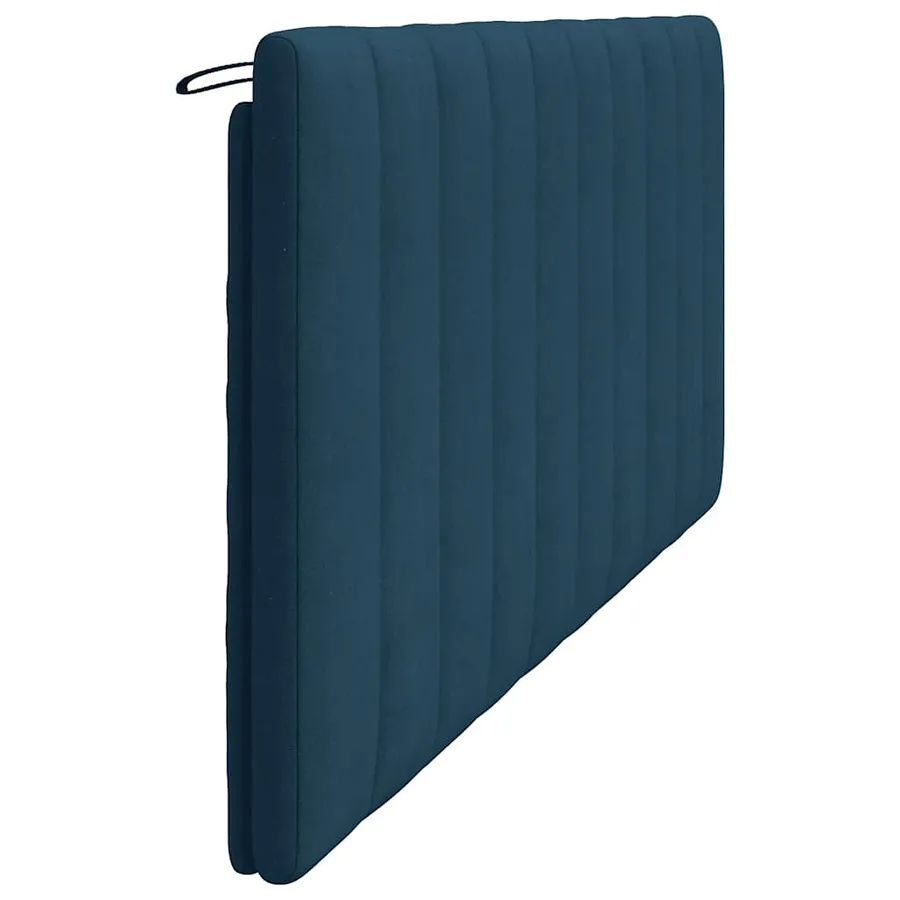 Coussin de tête de lit Hanko bleu 200 cm velours - 6