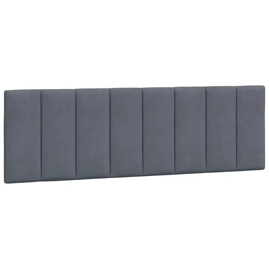 Cadre de lit sans matelas Hanko gris foncé 160x200 cm velours - 8