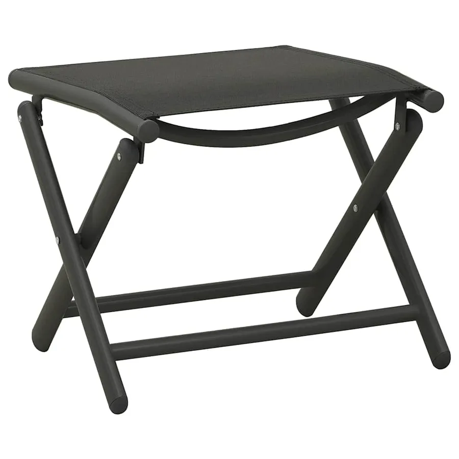 Ensemble à manger de jardin 10 pcs noir et anthracite - 7