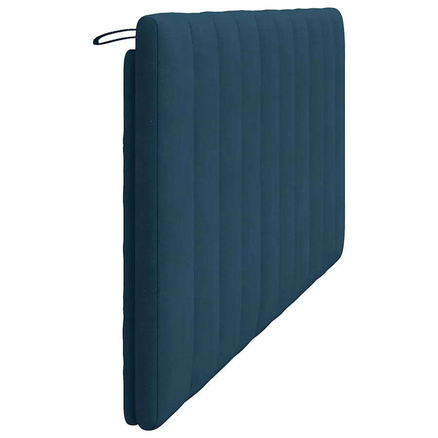 Coussin de tête de lit Hanko bleu 180 cm velours - 6