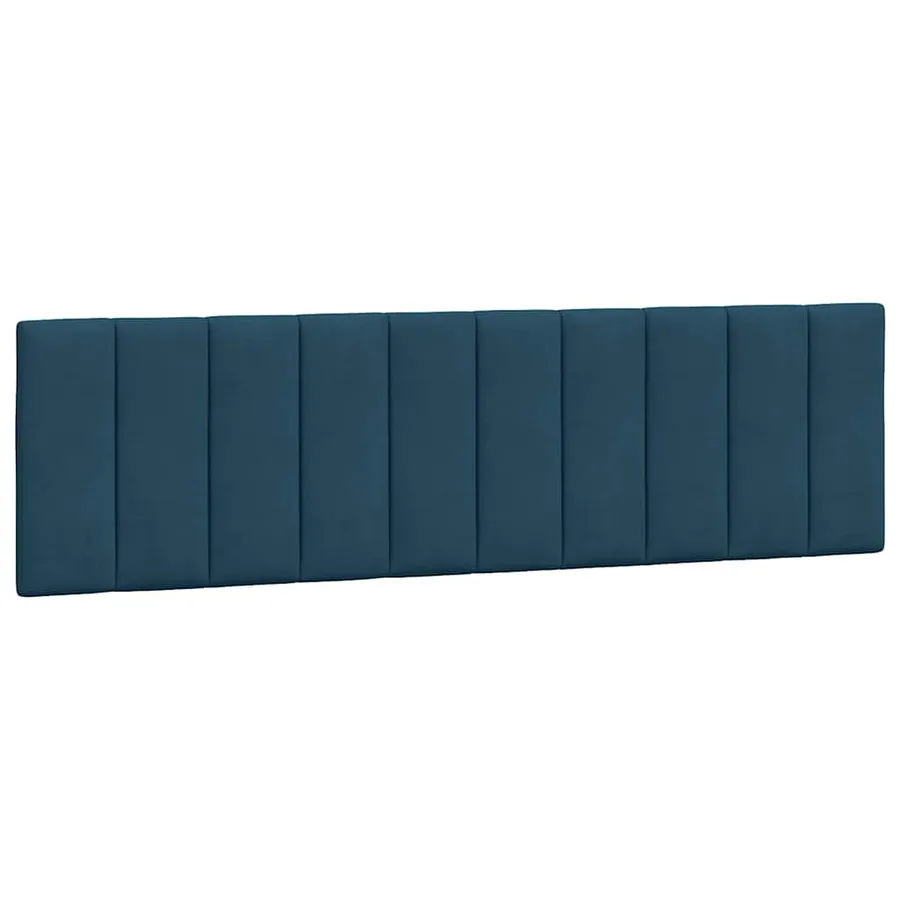 Cadre de lit avec LED sans matelas Hanko bleu 180x200 cm velours - 10
